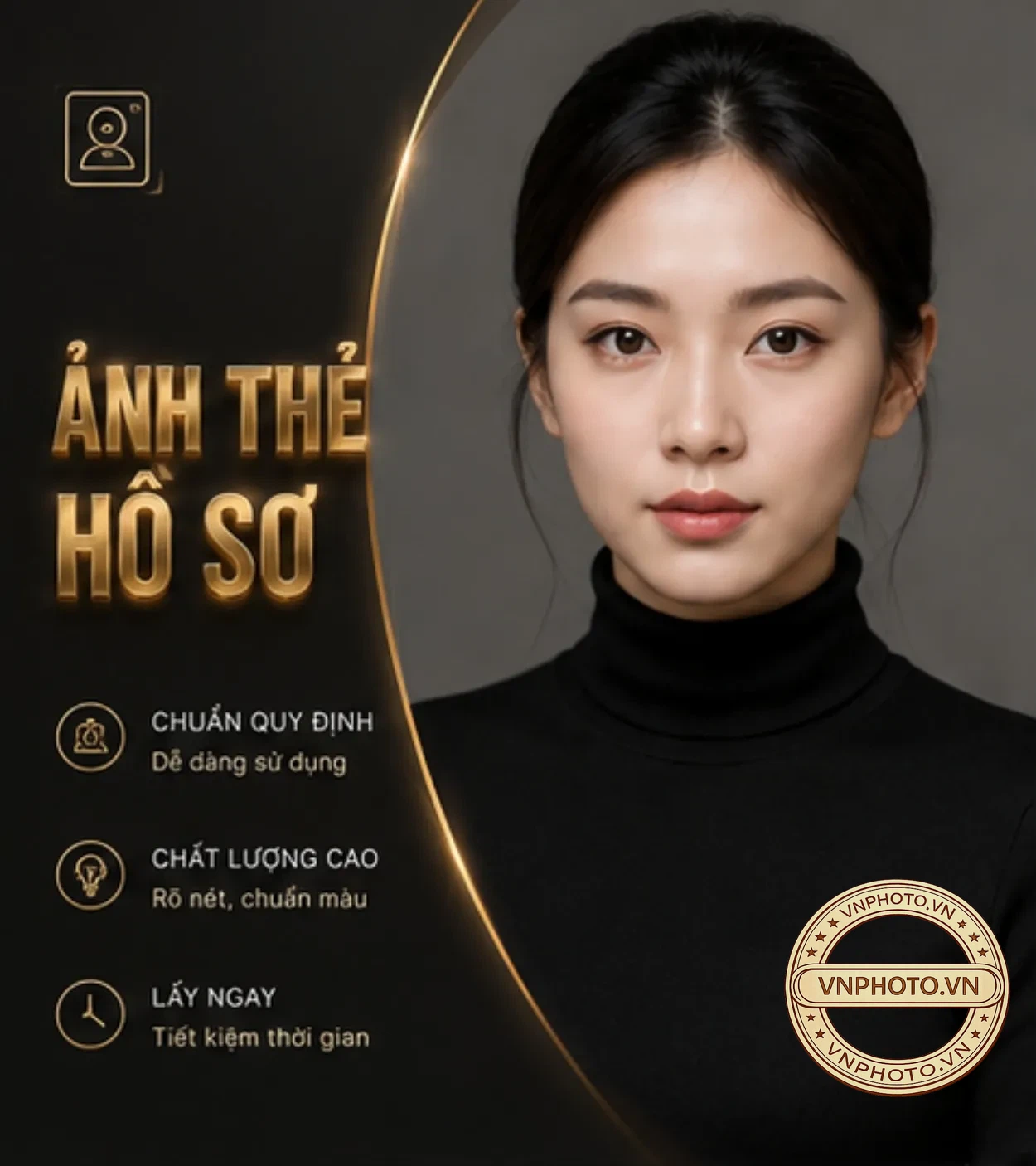 Chụp ảnh thẻ hồ sơ