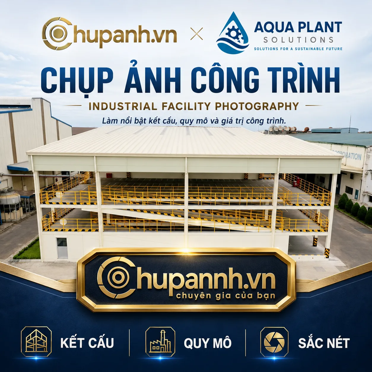 chụp ảnh công trình Aqua Plant Solutions