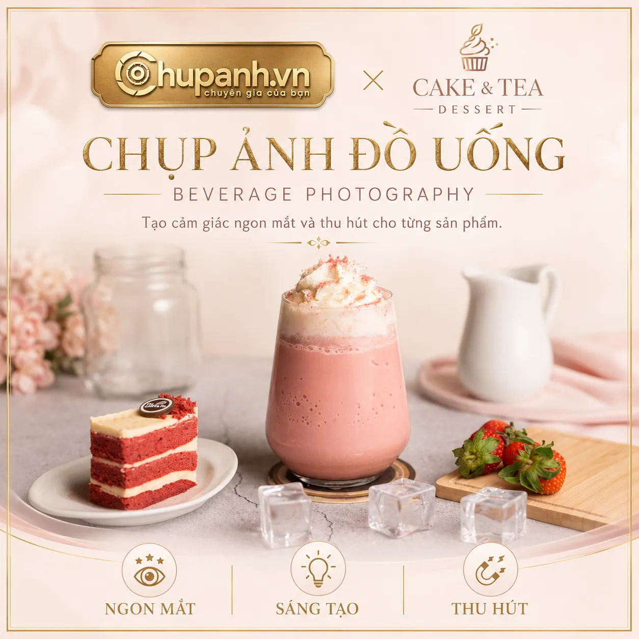 chụp ảnh đồ uống Cake Tea Dessert