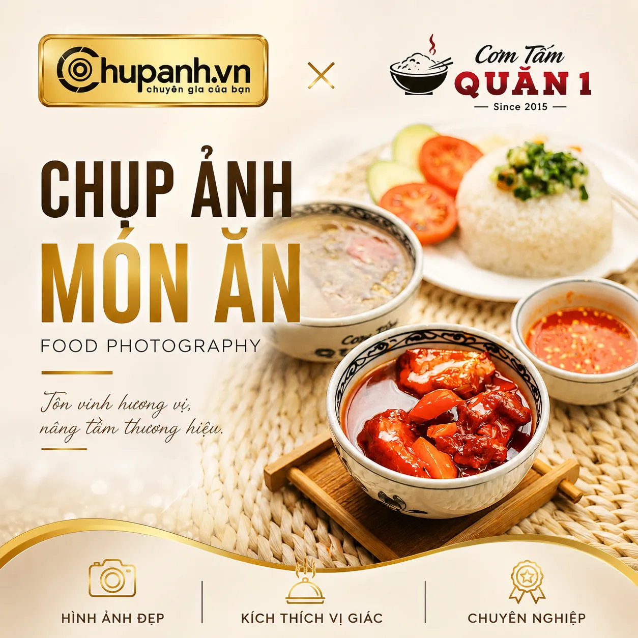chụp ảnh món An cơm tấm Quận 1