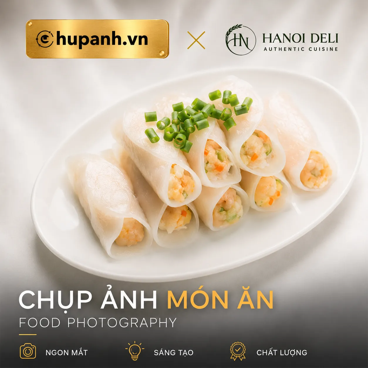 chụp ảnh món ăn Hanoi Deli