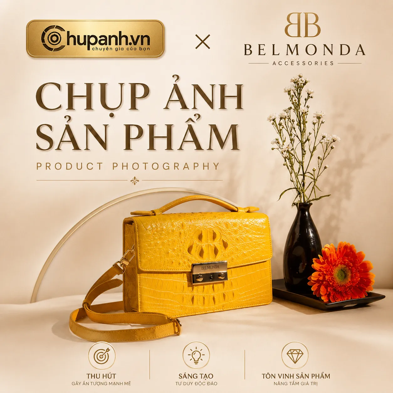 chụp ảnh sản phẩm Belmonda Accessories