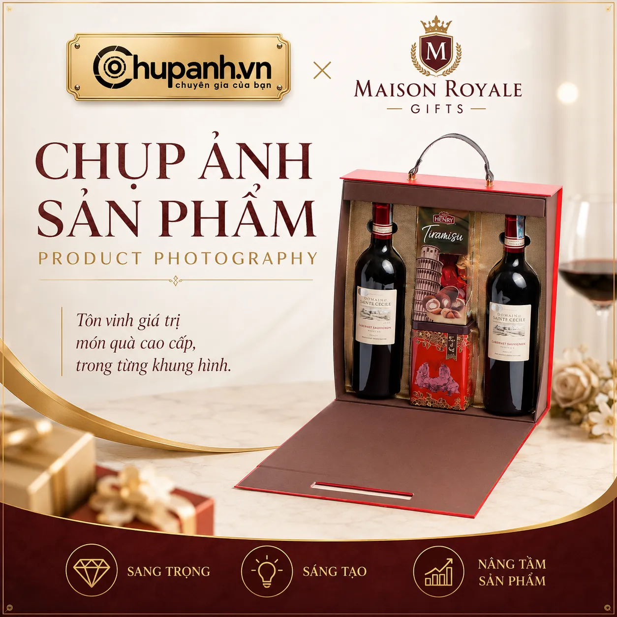 chụp ảnh sản phẩm Maison Royale Gifts