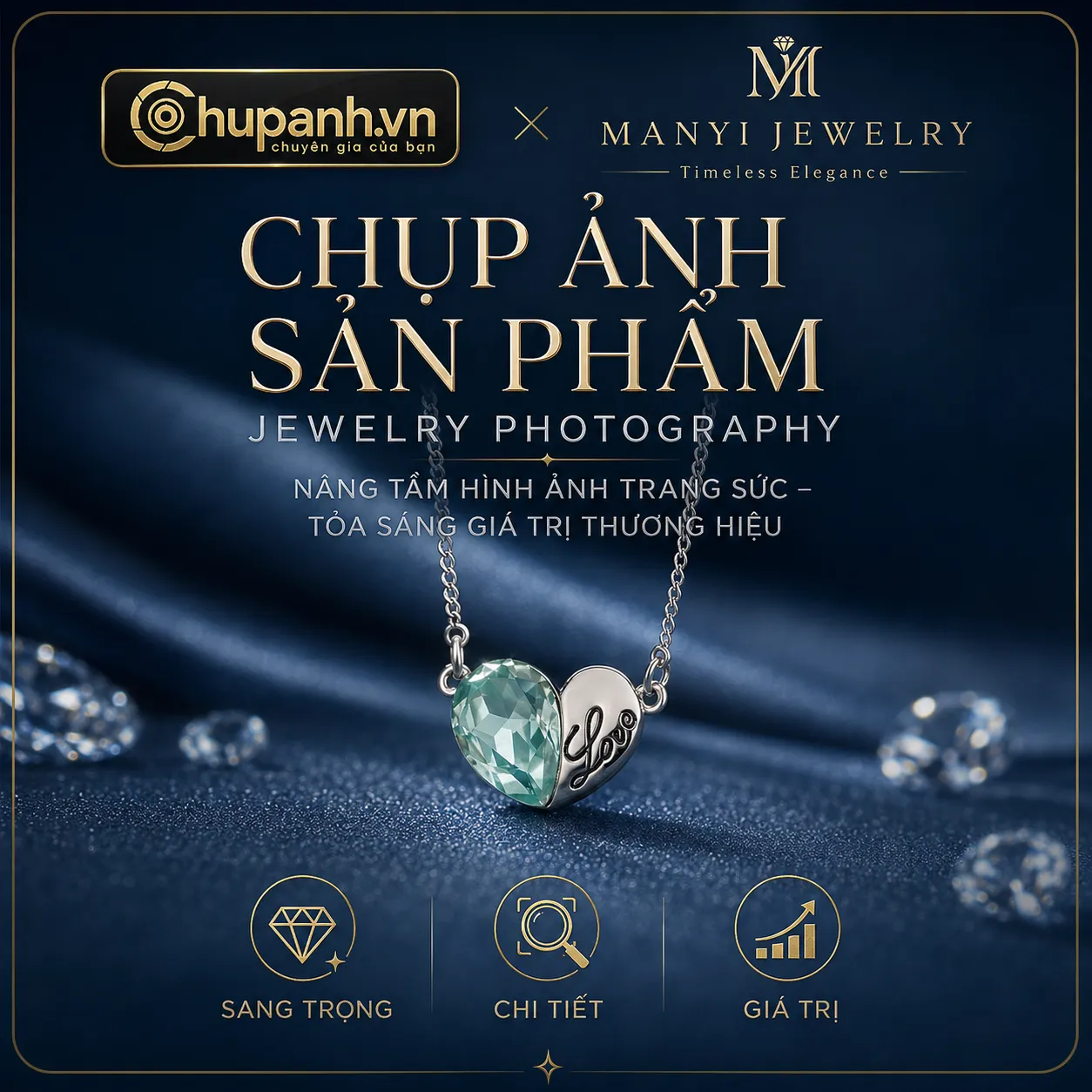 chụp ảnh sản phẩm Manyi Jewelry