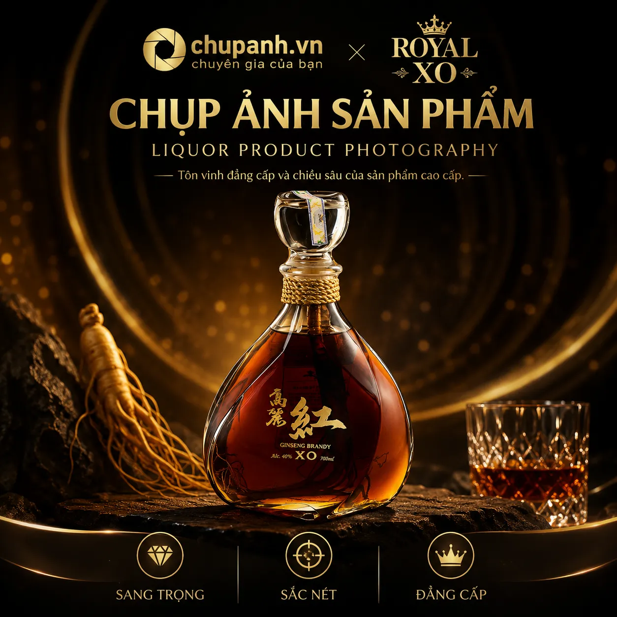 chụp ảnh sản phẩm Royal XO