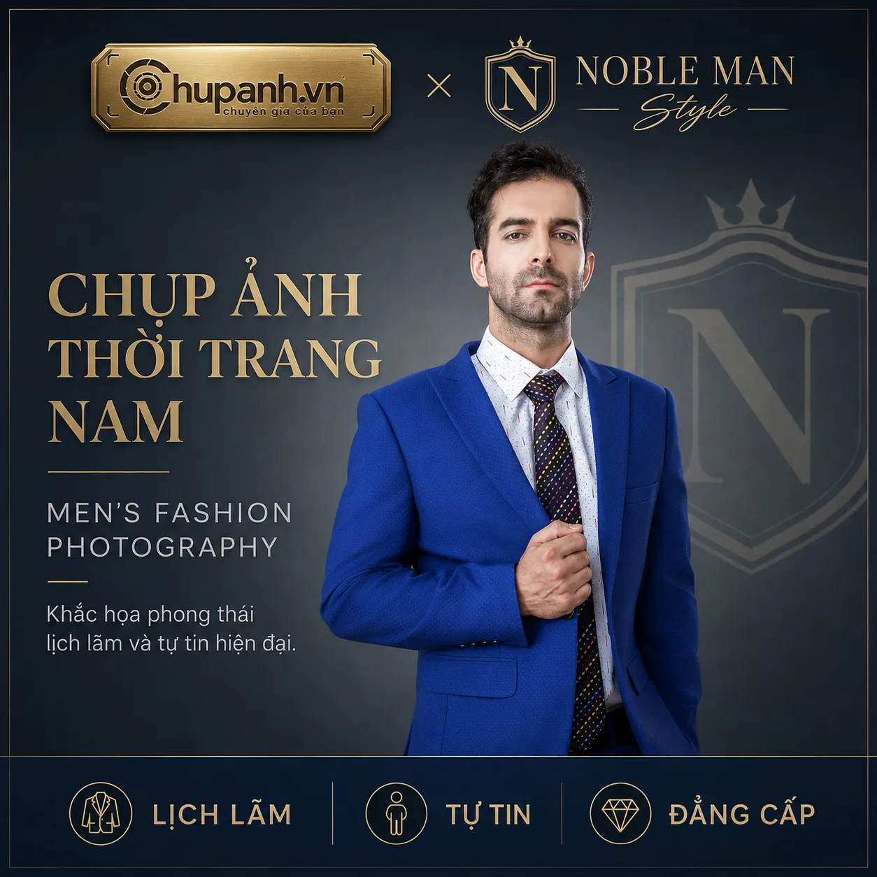 chụp ảnh thời trang nam Noble Man Style