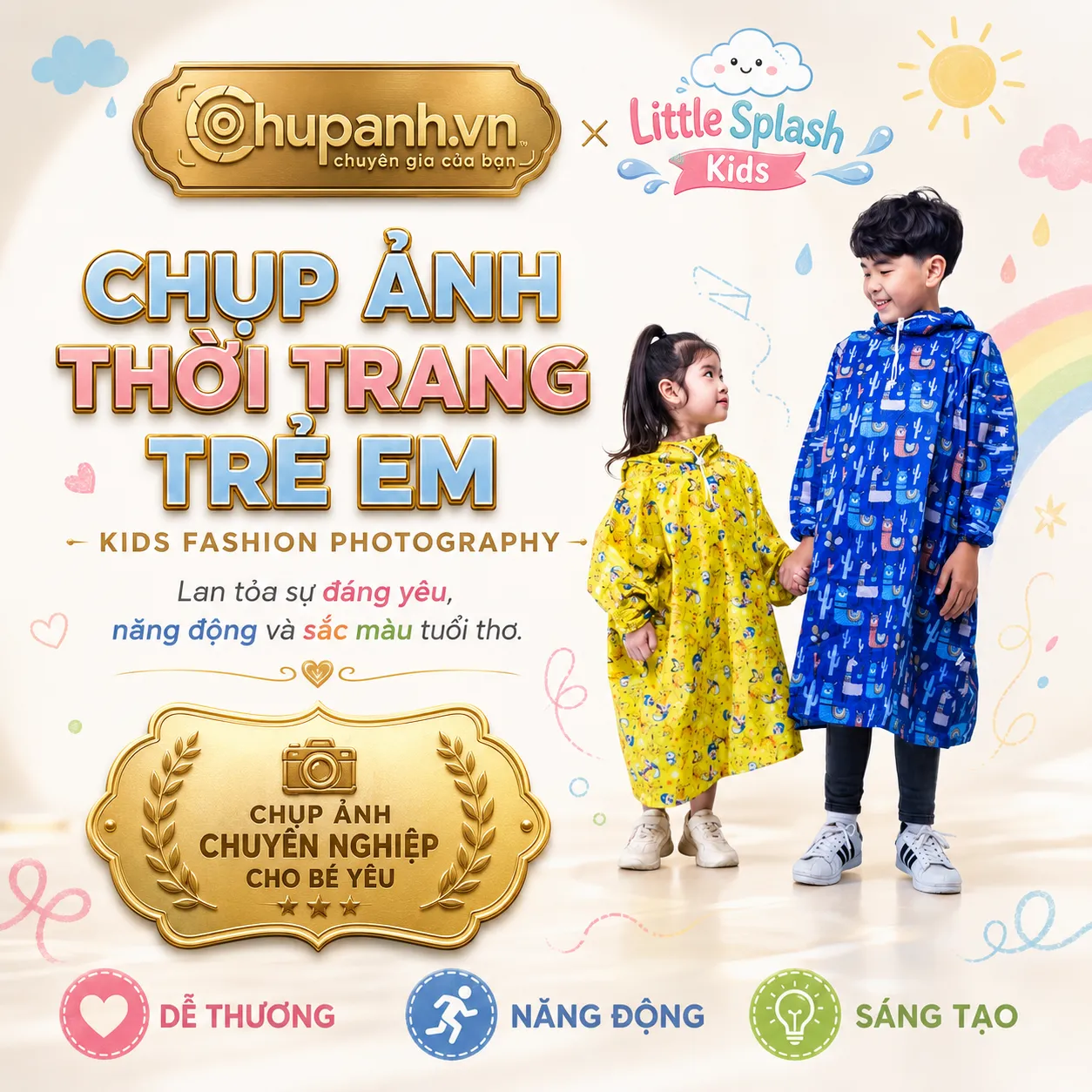 chụp ảnh thời trang trẻ em Little Splash Kids
