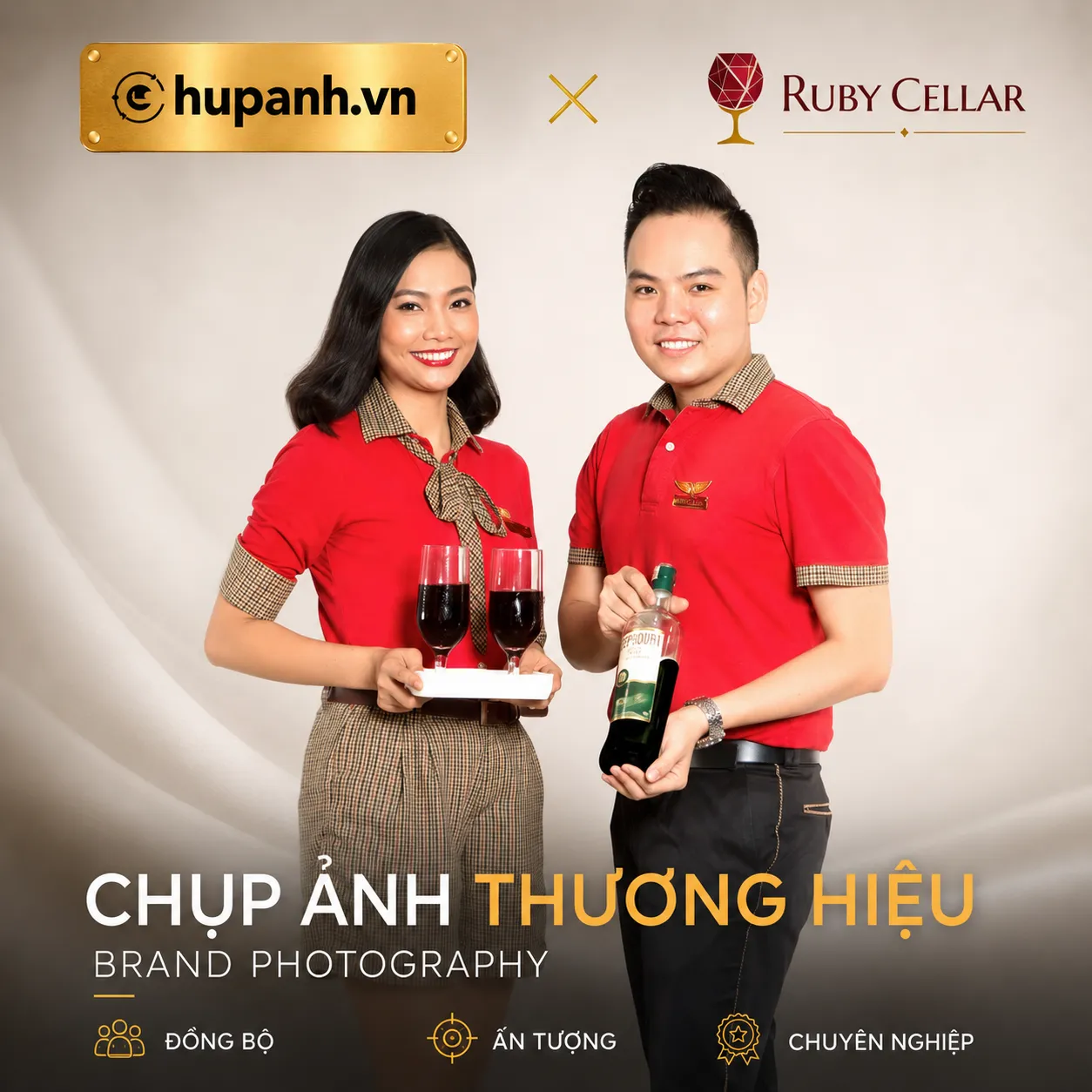 chụp ảnh thương hiệu Ruby Cellar