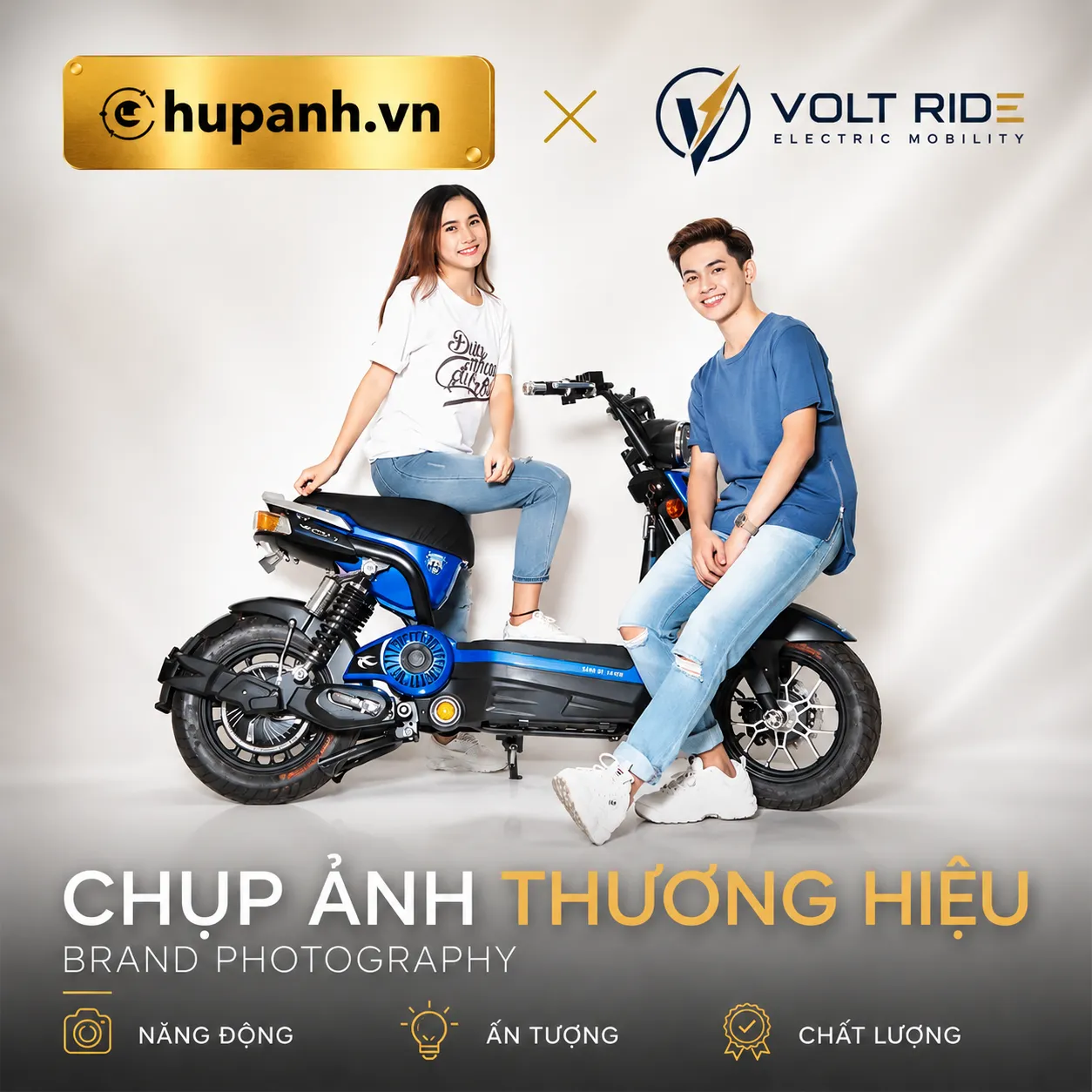 chụp ảnh thương hiệu Volt Ride Electric Mobility