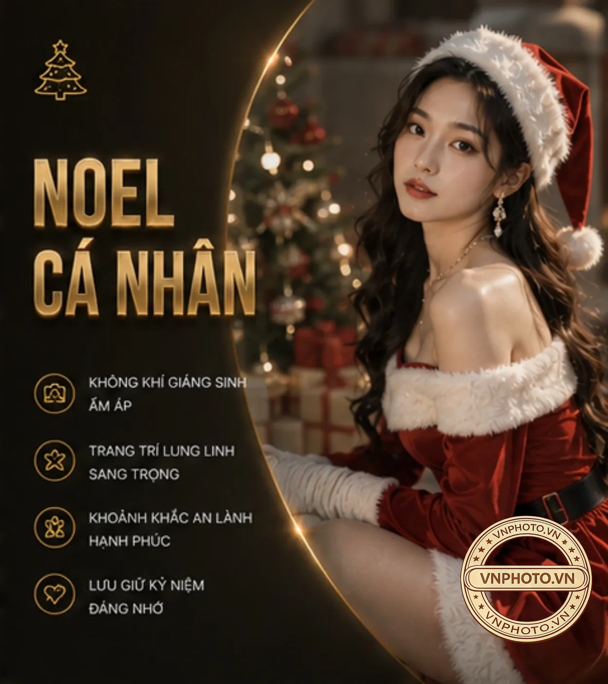 Chụp ảnh Noel cá nhân