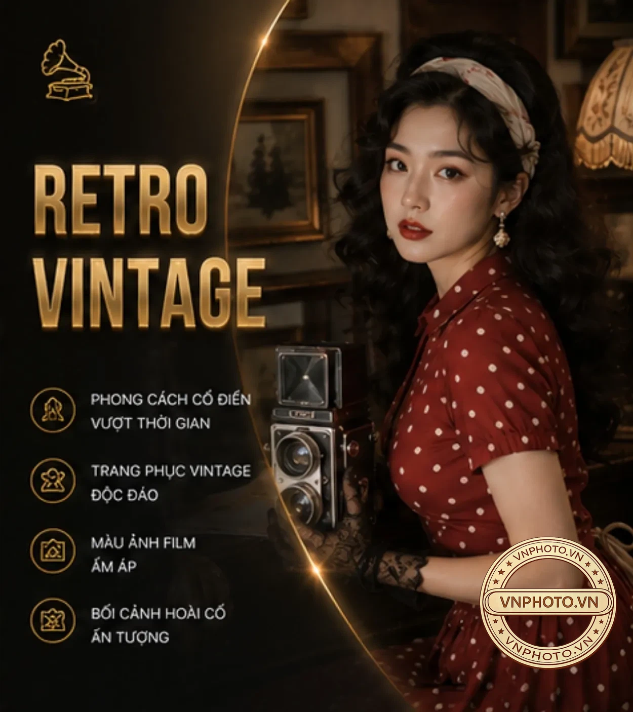 Chụp ảnh retro vintage