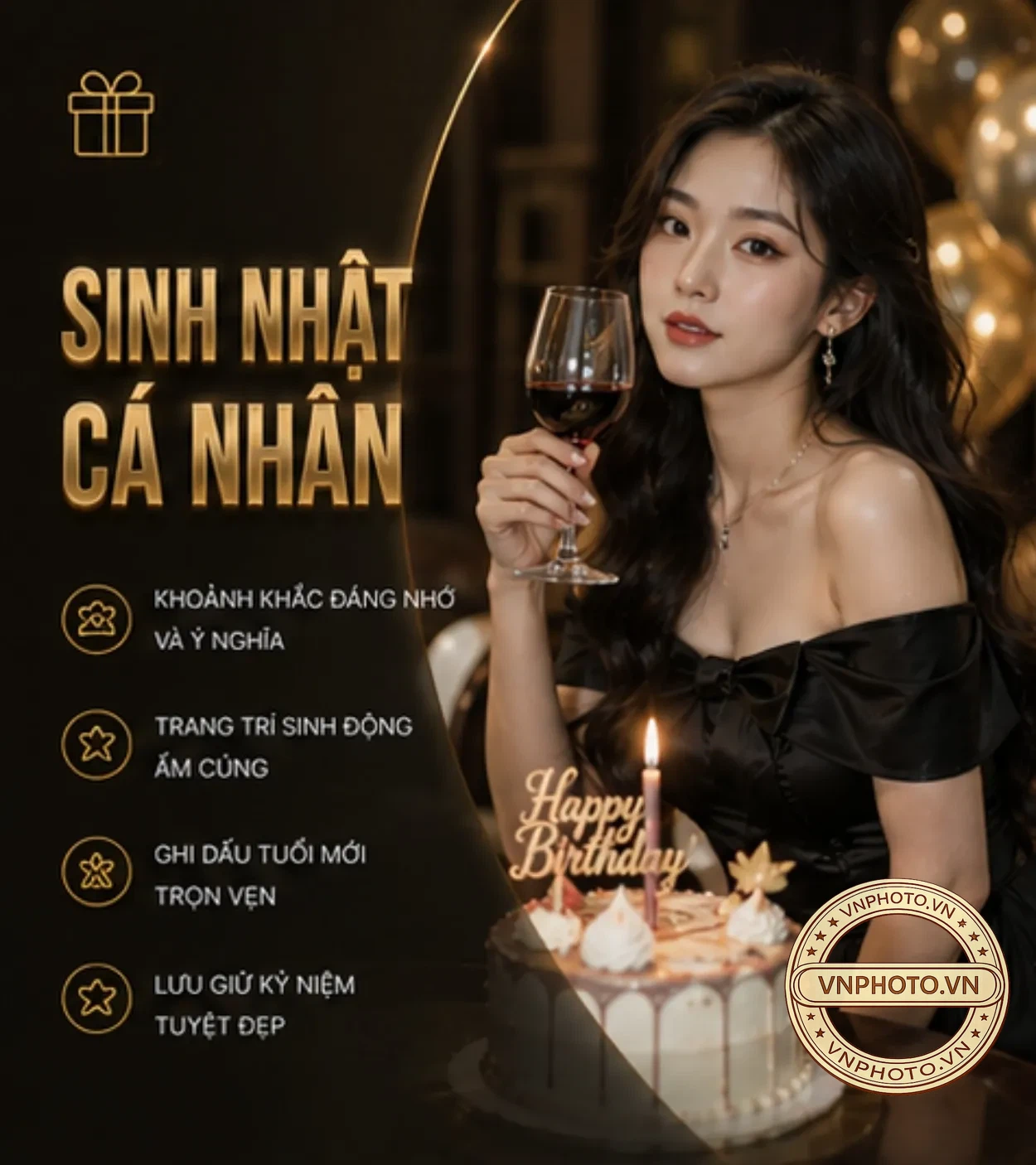 Chụp ảnh sinh nhật cá nhân 2