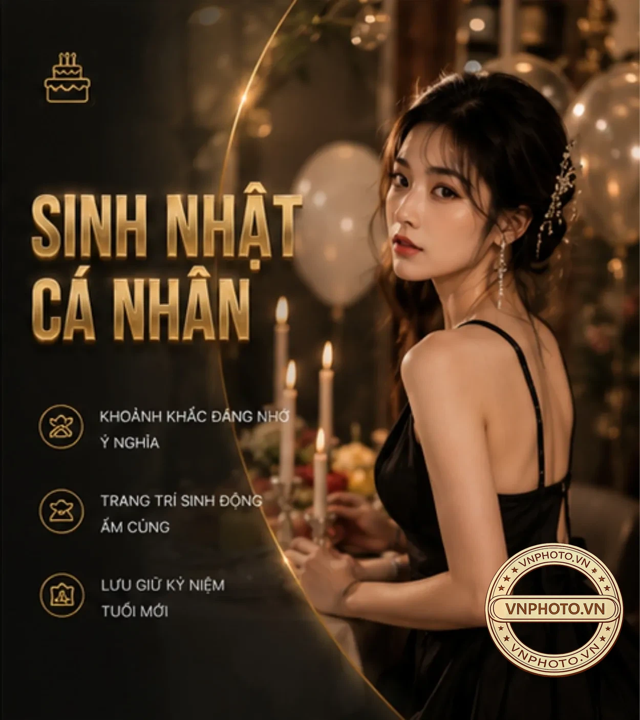 Chụp ảnh sinh nhật cá nhân